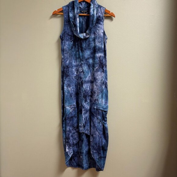 For Cynthia Dresses & Skirts - Womens Linen Midi Dress Size S Lagenlook Artsy Boho‎ Hippie Casual Summer Beach